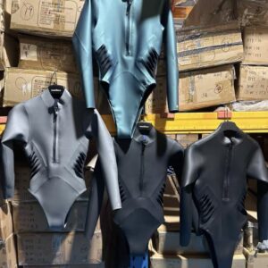 Mermaid Snake Print Freediving Wetsuit Top